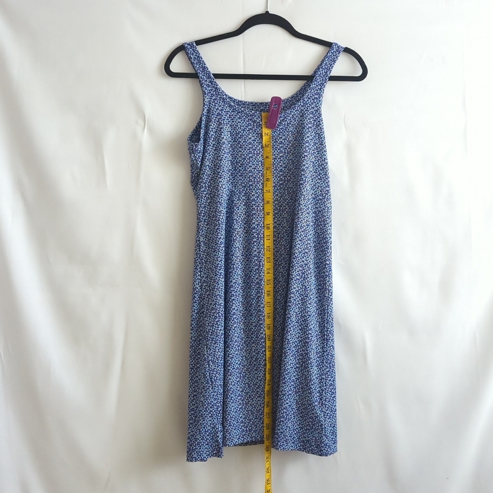 Columbia PFG Blue & White Geometric Omni-Freeze Advanced Cooling Dress Size M - Picture 3 of 8